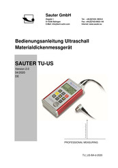 Sauter TU 80-0.01US Bedienungsanleitung