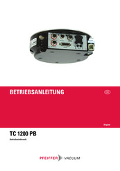 Pfeiffer Vacuum TC 1200 PB Betriebsanleitung