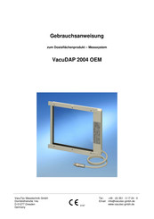 VACUTEC VacuDAP 2004 OEM Gebrauchsanweisung