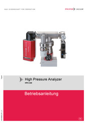 Pfeiffer Vacuum High Pressure Analyzer HPA 220 Betriebsanleitung