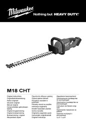 Milwaukee M18 CHT Originalbetriebsanleitung
