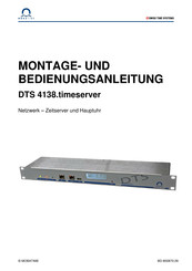 Mobatime DTS 4138.timeserver Montage- Und Bedienungsanleitung