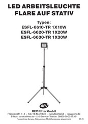 REV ESFL-6610-TR 1X10W Montage- Und Bedienungsanleitung