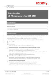 ESTERS ELEKTRONIK GDR 1404 Anschlussplan