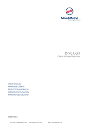 MarelliMotori D-Vo Light Benutzerhandbuch
