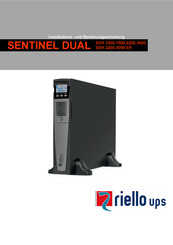 Riello UPS SENTINEL DUAL SDH 2200 ER Installations- Und Bedienungsanleitung
