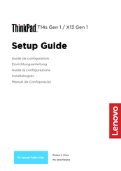 Lenovo ThinkPad T14s Gen1 Einrichtungsanleitung