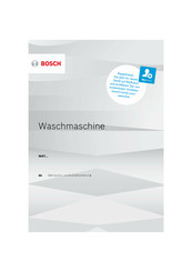 Bosch WAT Serie Montage Und Aufbauanleitung