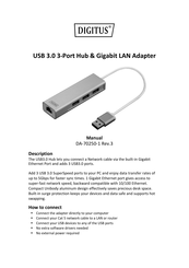 Digitus DA-70250-1 Bedienungsanleitung