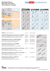 Hawa Regal B 25 X-H SP Montageanleitung