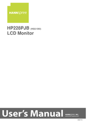 HANNspree HP228PJB Benutzerhandbuch