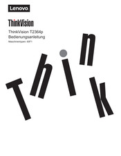 Lenovo ThinkVision T2364p Bedienungsanleitung