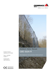 Geobrugg GBE-500A-R Handbuch