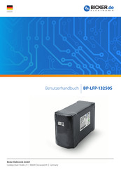 Bicker Elektronik BP-LFP-13250S Benutzerhandbuch