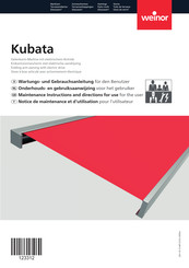 weinor Kubata Wartungs- Und Gebrauchsanleitung