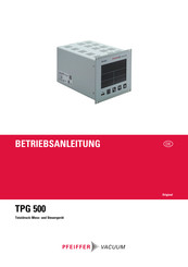 Pfeiffer Vacuum TPG 500 Betriebsanleitung