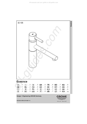 Grohe Essence 32 105 Montageanleitung