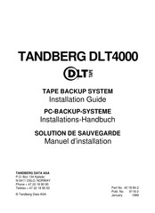 TANDBERG DLT4000 Installations-Handbuch