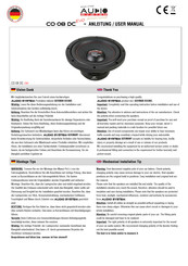 Audio System CO 08 DC EVO Anleitung