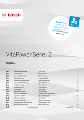 Bosch 2 VitaPower Serie Gebrauchsanleitung