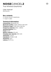 KSIX NOISECANCEL2 Bedienungsanleitung