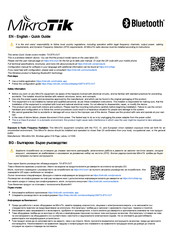 MikroTik TG-BT5-OUT Kurzanleitung