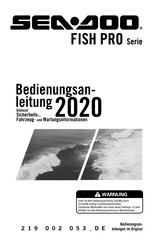 BRP sea-doo FISH PRO-Serie 2021 Bedienungsanleitung
