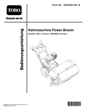 Toro Power Broom Bedienungsanleitung