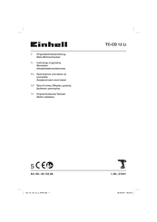 EINHELL TC-CD 12 Li Originalbetriebsanleitung