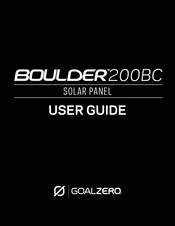 GOAL ZERO Boulder 200BC Bedienungsanleitung