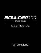 GOAL ZERO Boulder 100 Bedienungsanleitung