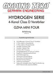 Ground Zero HYDROGEN GZHA MINI FOUR Anleitung