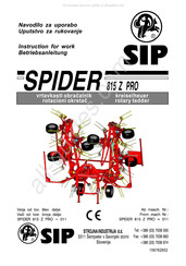 SIP SPIDER 815 Z PRO Betriebsanleitung