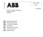 ABB 6128/10 500-Serie Bedienungsanleitung