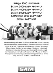SATA SATAjet 5000 LAB RP/HVLP Betriebsanleitung