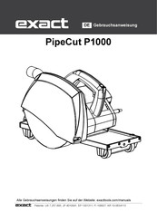 eXact PipeCut P1000 Gebrauchsanweisung