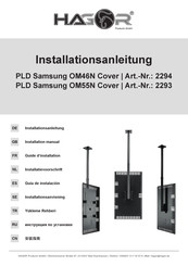 HAGOR PLD Samsung OM46N Cover Installationsanleitung