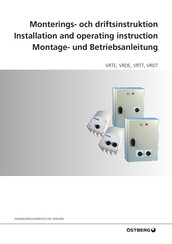 Ostberg VRTT Montage- Und Betriebsanleitung