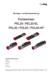 afag PEL20 Montage- Und Betriebsanleitung