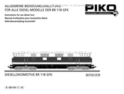 PIKO BR 118 GFK Bedienungsanleitung