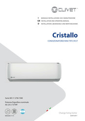 CLIVET Cristallo IM1-Y-Serie Installations-, Bedienungs- Und Wartungshandbuch
