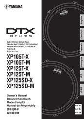 Yamaha DTX drums XP125T-M Benutzerhandbuch