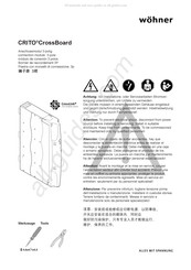 wohner CRITO CrossBoard Montageanleitung