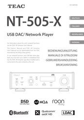 Teac NT-505-X Bedienungsanleitung
