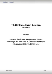 Caraudio-Systems v.LOGiC V6-NAC Bedienungsanleitung
