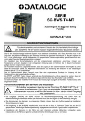 Datalogic SG-BWS-T4-MT Kurzanleitung