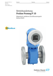 Endress+Hauser Proline Promag P 10 Betriebsanleitung