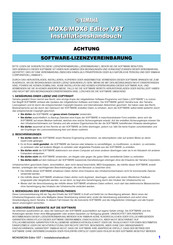 Yamaha MOX6 Installationshandbuch