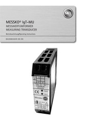 MR MESSKO IgT-MU Betriebsanleitung