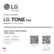 LG TONE Free TONE-DFP8 Bedienungsanleitung